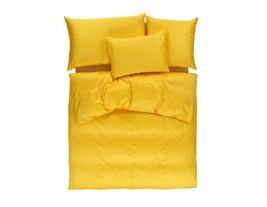 Nackenkissen-Uni--Satin-Gelb