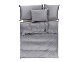 Nackenkissen-Uni-satin-Grau