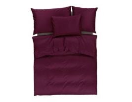 Nackenkissen-Uni-Satin-Aubergine