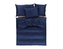 Nackenkissen-Uni-Satin-Marine