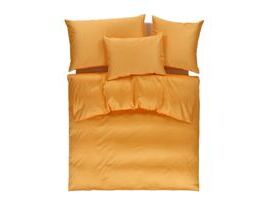 Satin uni orange clair