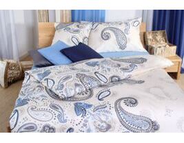 Duvet - Taie d'oreiller - Paisley bleu