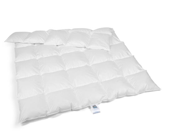 Couettes toutes saisons garnies de duvet d'oie européen