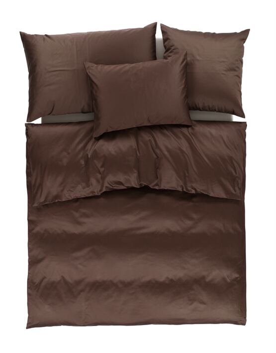 Nackenkissen-Uni-Satin-Schoko