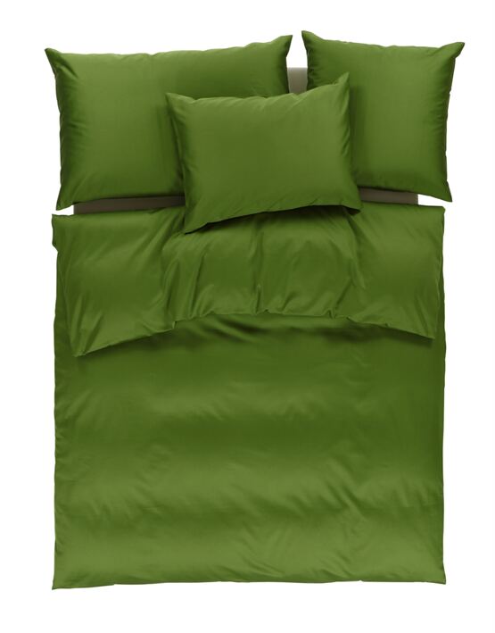 Nackenkissen-Uni-Satin-Moos