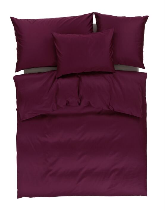 Nackenkissen-Uni-Satin-Aubergine