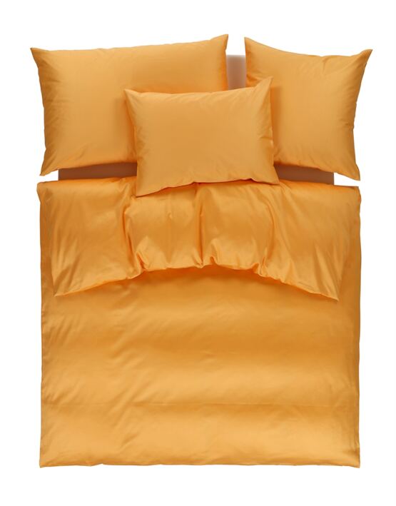 Satin uni orange clair