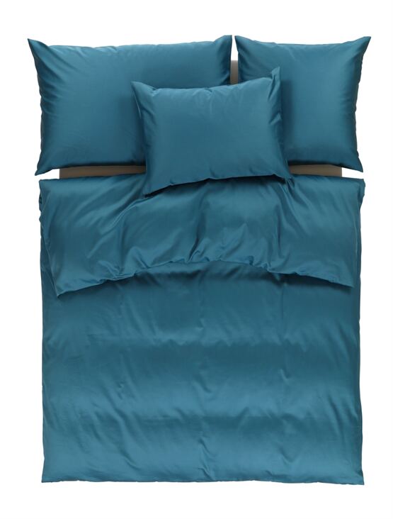 Nackenkissen-Uni-Satin-Ozean